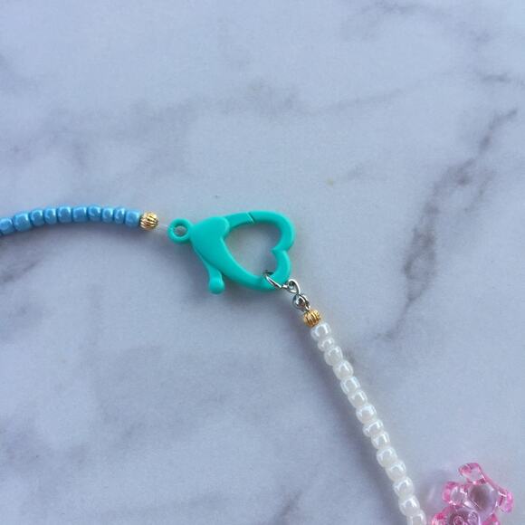 Handmade Kandi Gummy Bear Beaded Necklace - Picture 7 of 11